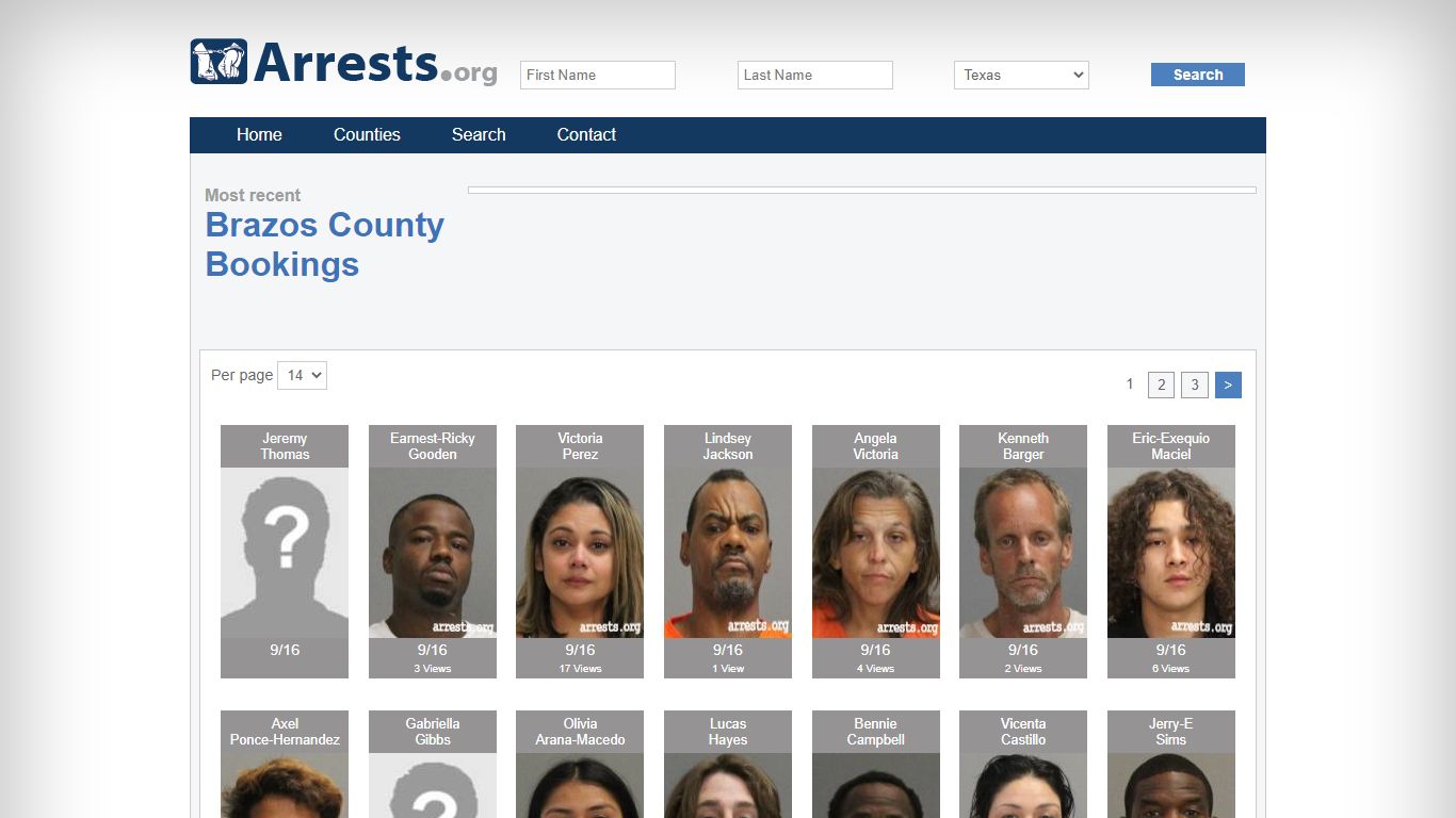 Brazos County Arrests and Inmate Search